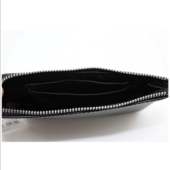 Coach Leather Glitter Corner Zip Wristlet - Picture 7 of 8